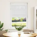 Store plissé blanc 75x150 cm largeur du tissu 74,4 cm polyester