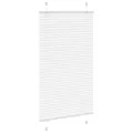 Store plissé blanc 75x150 cm largeur du tissu 74,4 cm polyester