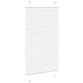 Store plissé blanc 75x150 cm largeur du tissu 74,4 cm polyester