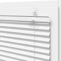Store plissé blanc 75x150 cm largeur du tissu 74,4 cm polyester