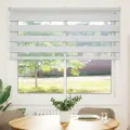 Store zèbre blanc 160x100 cm largeur du tissu 155,9cm polyester