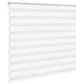 Store zèbre blanc 160x100 cm largeur du tissu 155,9cm polyester