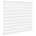 Store zèbre blanc 160x100 cm largeur du tissu 155,9cm polyester