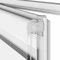 Store zèbre blanc 160x100 cm largeur du tissu 155,9cm polyester