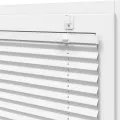 Store plissé blanc 85x150 cm largeur du tissu 84,4 cm polyester
