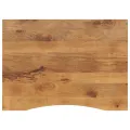 Dessus de bureau avec courbe 110x80x2,5 cm manguier massif brut
