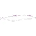 Dessus de bureau avec courbe 110x80x2,5 cm manguier massif brut