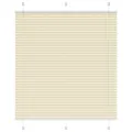 Store plissé crème 115x100cm largeur du tissu 114,4cm polyester