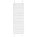 Store plissé blanc 40x150 cm largeur du tissu 39,4 cm polyester