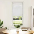 Store plissé blanc 40x150 cm largeur du tissu 39,4 cm polyester