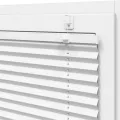 Store plissé blanc 40x150 cm largeur du tissu 39,4 cm polyester
