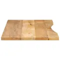 Dessus de bureau avec courbe 110x60x2,5 cm manguier massif brut