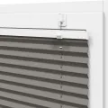 Store plissé anthracite 40x200 cm largeur du tissu 39,4 cm