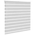 Store zèbre gris clair largeur du tissu 145,9 cm polyester