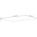 Dessus de bureau avec courbe 100x80x2,5 cm manguier massif brut