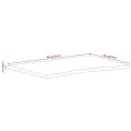 Dessus de bureau avec courbe 80x60x2,5 cm manguier massif brut
