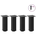 Pieds de table basse 4 pcs noir 42-44 cm acier