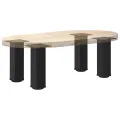 Pieds de table basse 4 pcs noir 42-44 cm acier