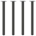 Pieds de table basse 4 pcs anthracite 72-74 cm acier