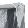 Portant de bois de chauffage et housse de pluie acier galvanisé
