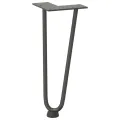 Pieds de table en forme d'épingle à cheveux 4 pcs anthracite