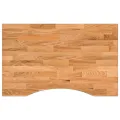 Dessus de bureau marron clair bois chêne massif rectangulaire