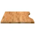 Dessus de bureau marron clair bois chêne massif rectangulaire