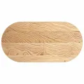 Dessus de table 100x50x2 cm bois de chêne massif ovale