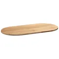 Dessus de table 100x50x2 cm bois de chêne massif ovale