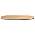 Dessus de table 100x50x2 cm bois de chêne massif ovale