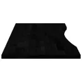 Dessus de bureau marron foncé bois chêne massif rectangulaire