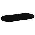 Dessus de table marron foncé 120x60x4cm bois chêne massif ovale