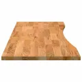Dessus de bureau marron clair bois chêne massif rectangulaire