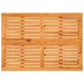 Table de jardin avec dessus en bois d'acacia beige 105x75x72 cm
