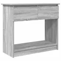 Table console avec tiroirs sonoma gris 85,5x38,5x74,5 cm
