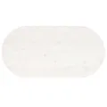 Dessus de table blanc 100x50x2,5 cm bois de pin massif ovale