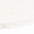 Dessus de table blanc 100x50x2,5 cm bois de pin massif ovale