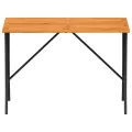 Table de jardin avec dessus en bois d'acacia noir 105x75x72 cm