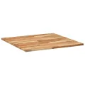 Dessus de table carré 80x80x2 cm bois massif d'acacia