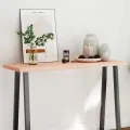 Dessus de table bois massif non traité bordure assortie