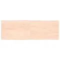 Dessus de table bois massif non traité bordure assortie