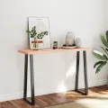Dessus de table bois massif non traité bordure assortie