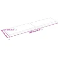 Dessus de table bois massif non traité bordure assortie