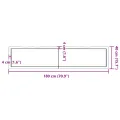 Dessus de table bois massif non traité bordure assortie
