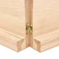 Dessus de table bois massif non traité bordure assortie