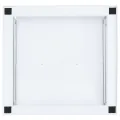 Socle pour machine à laver avec étagère coulissante Blanc