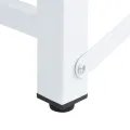 Socle pour machine à laver avec étagère coulissante Blanc