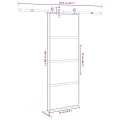 Porte coulissante kit de quincaillerie trempé verre aluminium