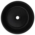 Lavabo rond céramique noir 42x12 cm