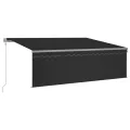 Auvent automatique rétractable avec store 4,5x3 m Anthracite